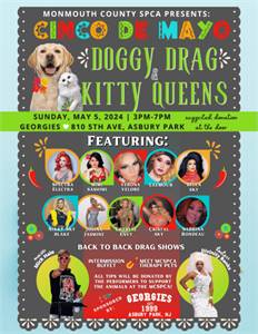 Monmouth County SPCA Cinco de Mayo Doggy Drag & Kitty Queens at Georgies - Asbury Park 
