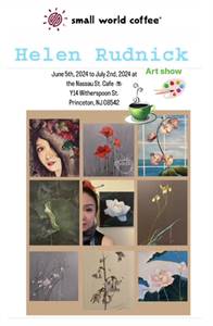 Art by Helen Rudnick - June Art Show at 14 Witherspoon Street - Small World Coffee - Princeton 