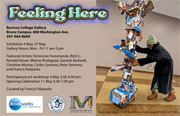 "Feeling Here" Art Exhibit Reception Curated By BronxWorks Artist-in-Residence Francis Palazzolo
