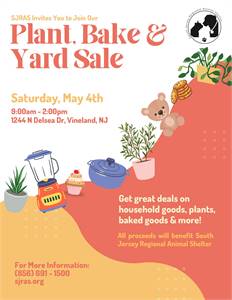 Plant, Bake & Yard Sale at South Jersey Regional Animal Rescue