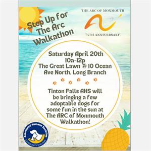 Step Up for the Arc Walkathon and Adoptable Dogs at Pier Village's Great Lawn