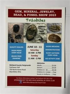 Mid-Ohio Mineral and Fossil Club - Annual Gem, Mineral, Fossil, Bead, and Jewelry Show