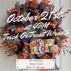 Trick or Treat Wreath @ Abma's Farm