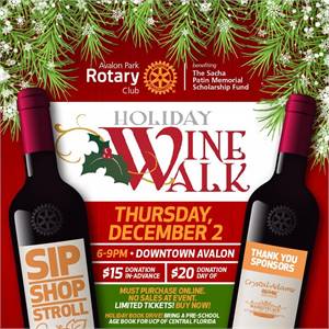 Holiday Wine Walk @ Downtown Avalon Park